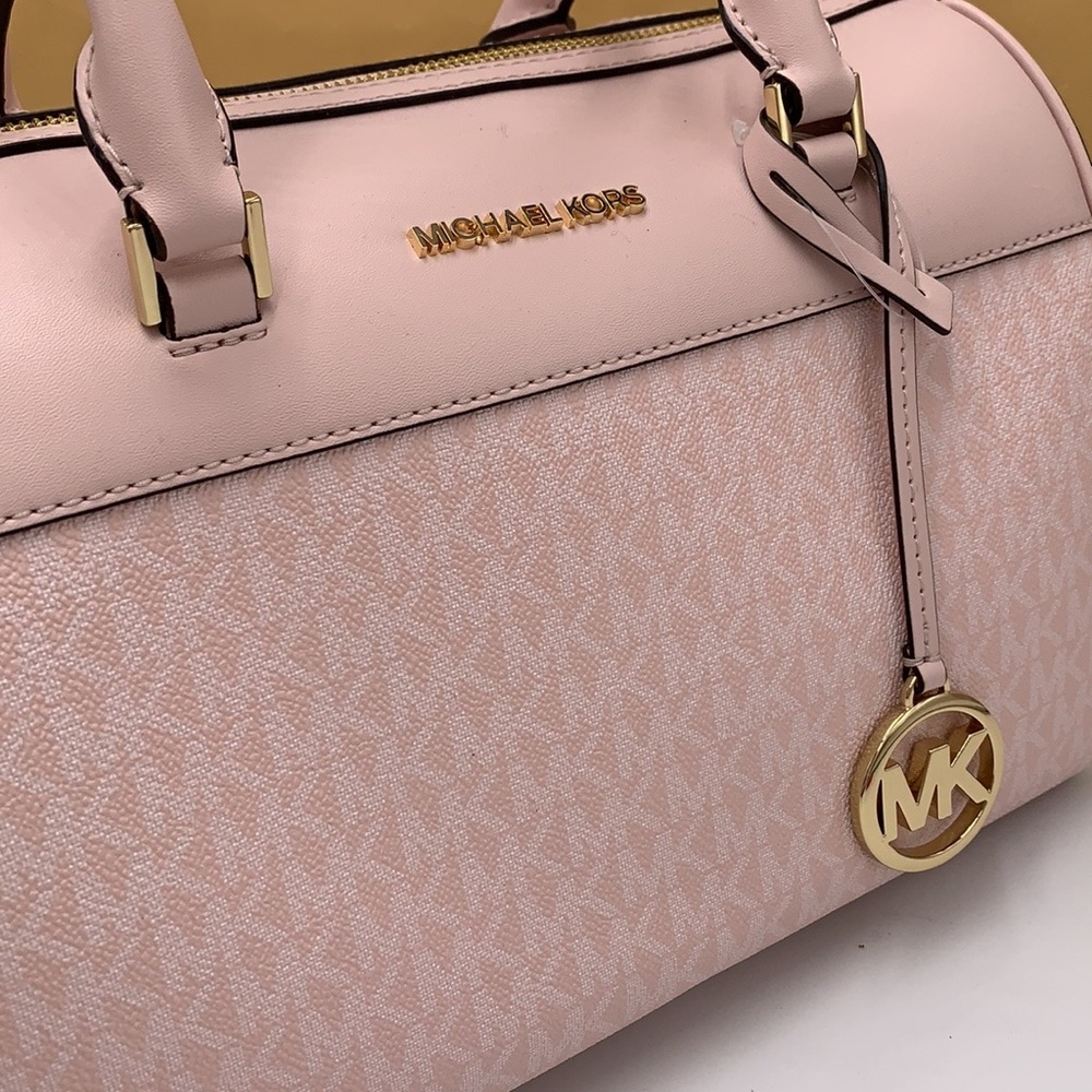 Michael Kors med Duffle Travel - Leather/Coated Light Powder Blush - Picture 13 of 16